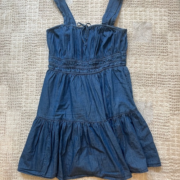 Gap Blue Denim Dress size large - Picture 2 of 6